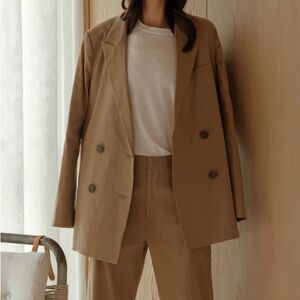 Jenni Kayne Linen Keaton Blazer, Khaki, size 6